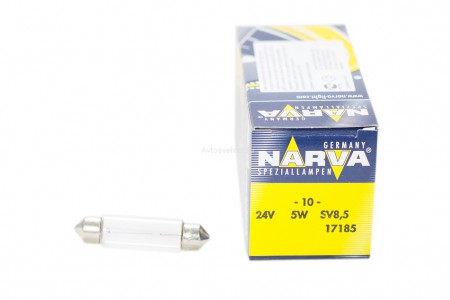Автолампа C5W 43мм 24V NARVA 17185 CP Автолампа C5W 43мм 24V NARVA 17185 CP