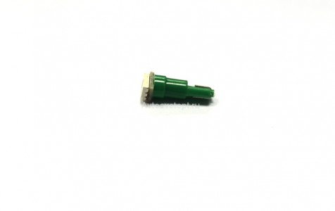 Лампа светодиодная Т5 (W2,0-4,6d) зеленая, 1 SMD 5050 диод (б/цокольная малая) 12v Лампа светодиодная Т5 (W2,0-4,6d) зеленая, 1 SMD 5050 диод (б/цокольная малая) 12v