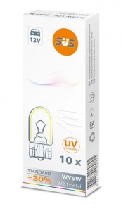 Автолампа 12V WY5W (W2.1х9.5d) AMBER SVS Автолампа 12V WY5W (W2.1х9.5d) AMBER SVS