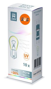 Автолампа 24V PY21W (BAU15s) AMBER SVS Автолампа 24V PY21W (BAU15s) AMBER SVS