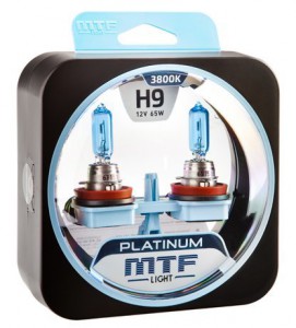 Набор ламп  H9 12V 65w  PLATINUM 3800К MTF