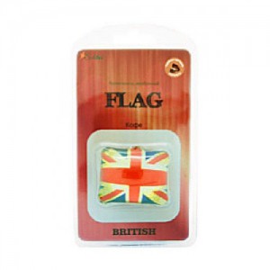 Ароматизатор подвесной мембранный Flag"British", кофе  MIX-01 AZARD