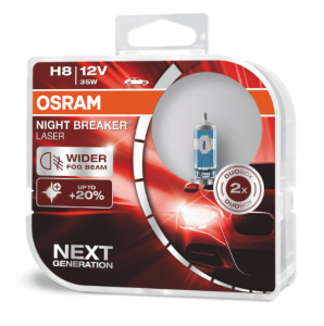 Автолампа H8 12V 35W (PGJ19-1) Night Breaker Laser +150% (DuoBox) 64212NL_HCB OSRAM Автолампа H8 12V 35W (PGJ19-1) Night Breaker Laser +150% (DuoBox) 64212NL_HCB OSRAM