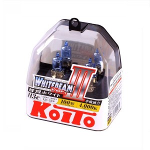 Автолампа H3C 12V 55W (PK22s) (100W) 2шт. Whitebeam Premium P0753W Koito Автолампа H3C 12V 55W (PK22s) (100W) 2шт. Whitebeam Premium P0753W Koito