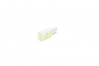 Лампа светодиодная T10 (W2,1-9,5d) 5SMD-C диод, (б/цокольная)  12v
