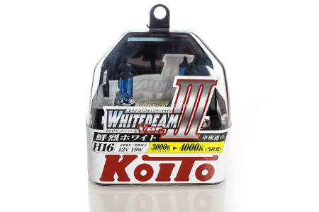 Автолампа H16 12V 19W (PGJ19-2) 2шт. Whitebeam Premium P0749W Koito