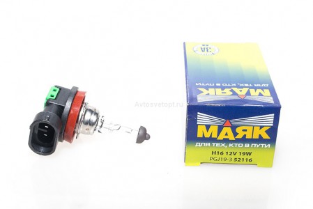 Автолампа H16 12V 19W (PGJ19-3) 52116 "Маяк" Автолампа H16 12V 19W (PGJ19-3) 52116 "Маяк"