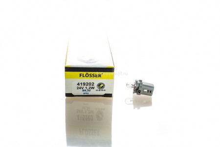 Автолампа 24V W1.2W (B8.3d) 419202 FLOSSER Автолампа 24V W1.2W (B8.3d) 419202 FLOSSER